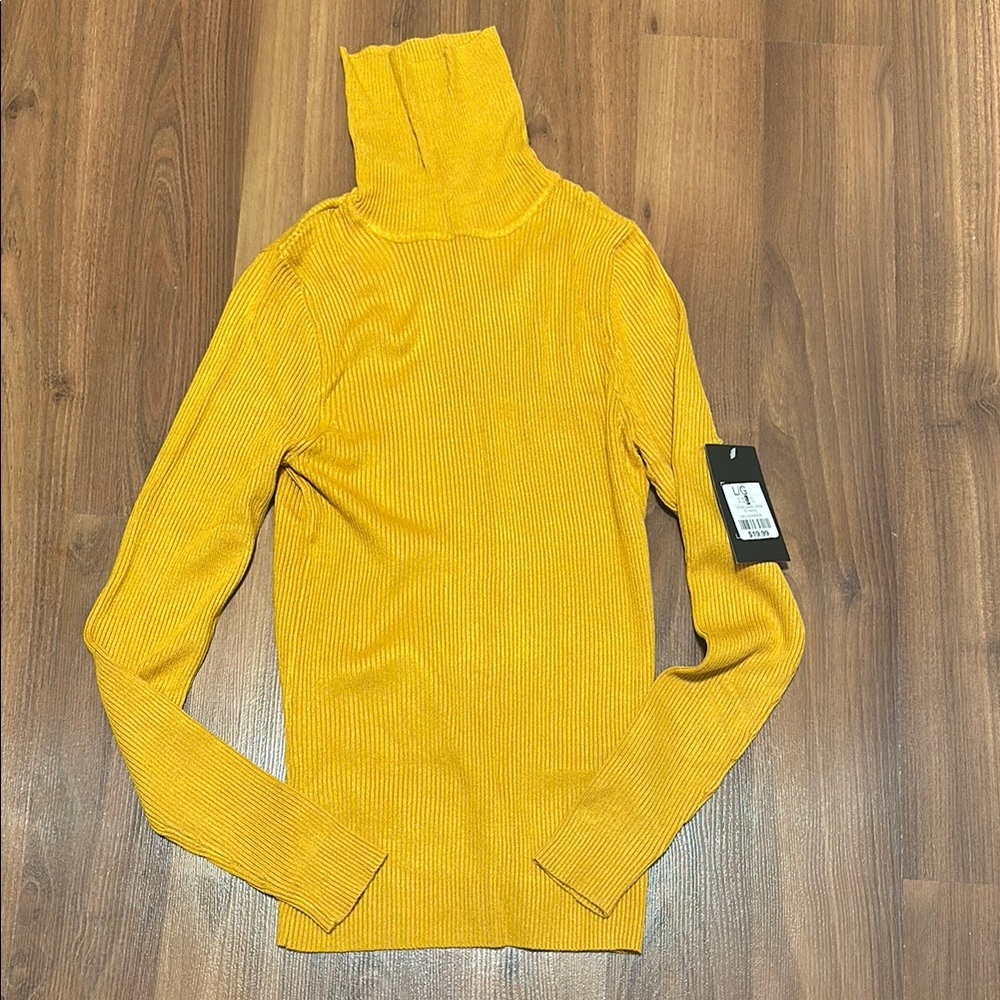 Mustard Turtleneck Sweater